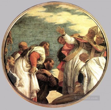 パオロ・ヴェロネーゼ Painting - 聖ニコラスを歓迎するマイラの人々 ルネサンス パオロ・ヴェロネーゼ